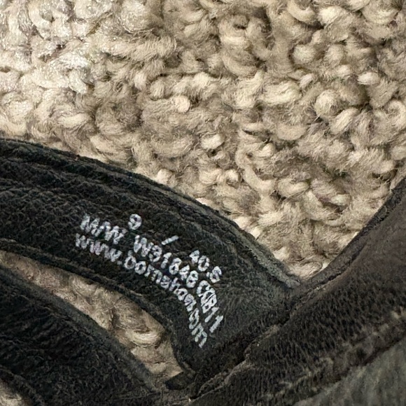 Born Sandals Cornflower Slip On Heels Slide W31848 Black‎ Leather Size 9 - Picture 8 of 8